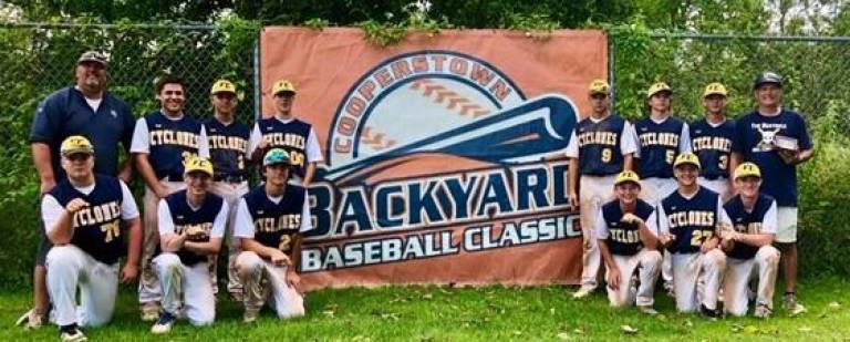 Vernon Cyclones 15U win Backyard Baseball tourney