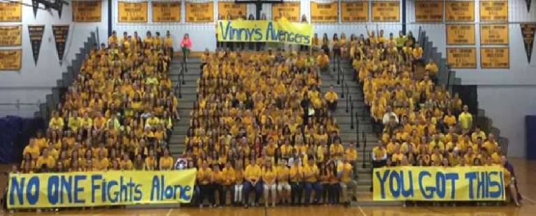 VTHS students show support for student with cancer VTHS students show support for student with cancer