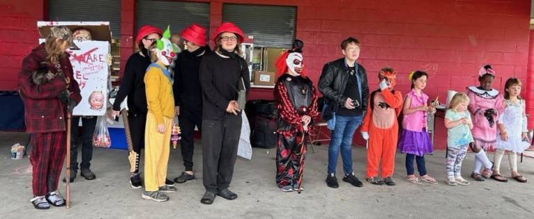 Participants line up for the costume contest at Sussex Day on Saturday, Oct. 21. (Photos by Daniele Sciuto)