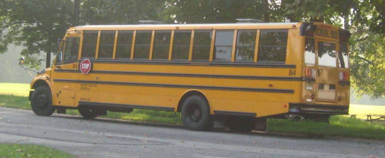 Yellow school buses were everywhere on the first day of school on Sept. 6 as they carried precious cargo back to school.
