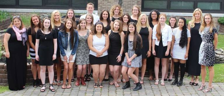 The students from last year's National Art Honor Society induction ceremony.