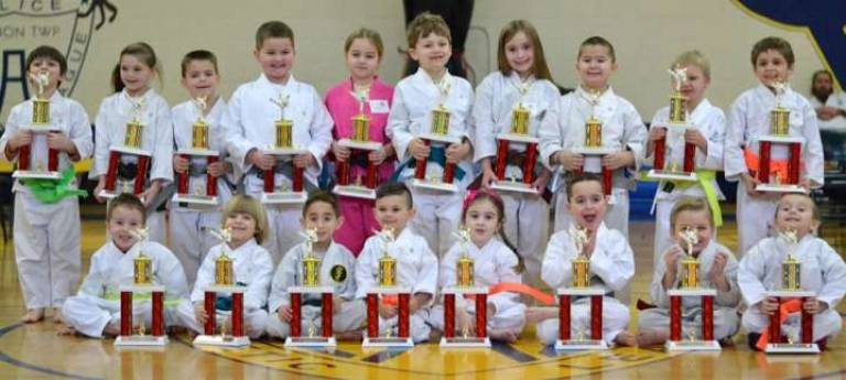 Ranger Students with their trophies