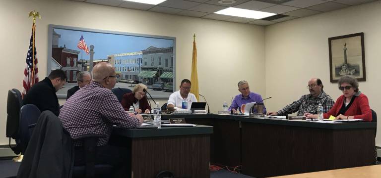 PHOTO BY MARK LICHTENWALNER Linda Masson (right) discusses her progress towards regionalizing the Sussex County School districts.