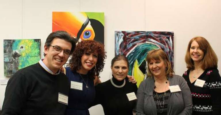 Pictured from left are: John Maione Jr, Lisa Lopez, Paula N. Ashfield (Under My Wing Avian Refuge), Diane Suter and Janet O&#x2019;Neil