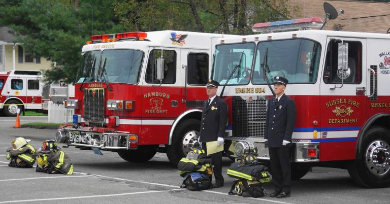 PHOTOS BY VERA OLINSKIThe Sussex Fire Department waits for inspection.