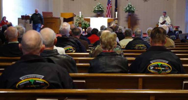 Members of the Wallkill Valley Chapter 1002 of the Vietnam Veterans of America had strong presence and good turnout at the service.