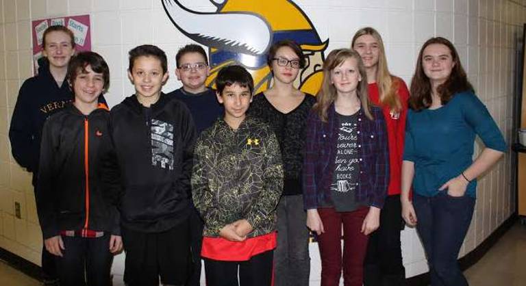 Vernon students compete in MathCounts competition Pictured are Glen Meadow Middle School MathCounts (The National Math Club) group. The 4-team Mathletes are Jonah Moore, team Captain, 8th grade; Tara Mullaney, 7th grade; Zach Normandin, 8th grade; and Hannah Van Blarcom, 8th grade. The individual Mathletes are 7th-graders, Sarah Bollard, Kaitlyn Buurman, Joseph Cimo, Joseph Esposito, Jared Kulp and Nyah Selby.