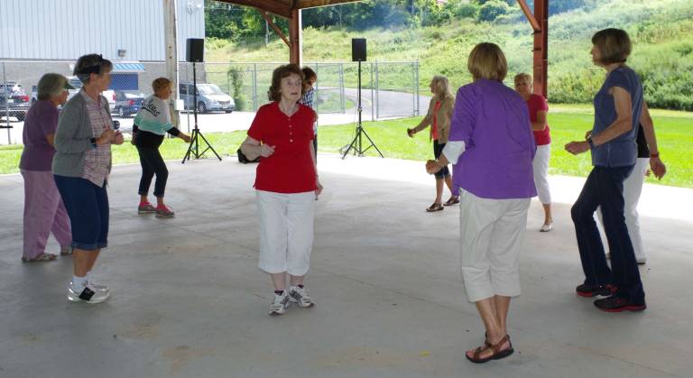 A lot of 50’s stuff going on at seniors picnic The dance floor was active throughout the three-hour event.