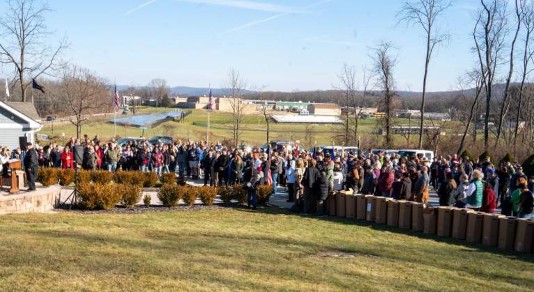 About 300 people attended the ceremony Saturday, Dec. 16. It was one of more than 4,200 similar events held nationwide.