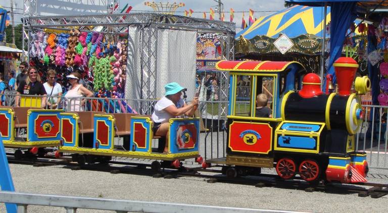 The midway was lively and always fun.