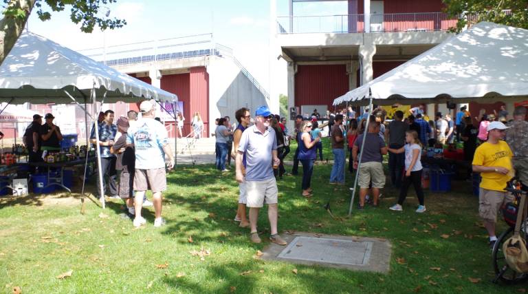 The scene at the Skylands Stadium Second Annual Beer Fest.