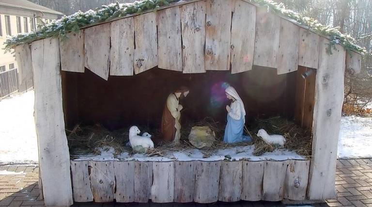 The Nativity is on display at St. Francis de Sales Church.