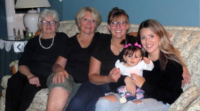 Celebrating five generations of family Celebrating five generations of family