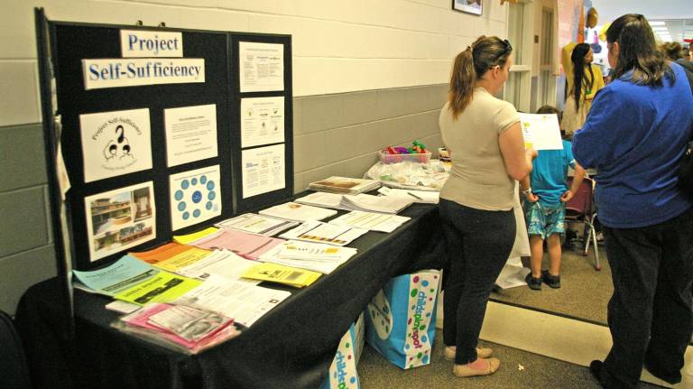 Healthy kids are an achievable goal The main lobby included representatives from many local and area wellness organizations.