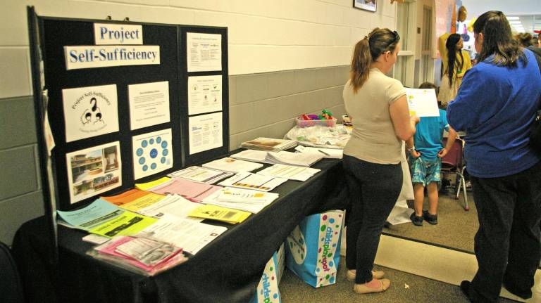 The main lobby included representatives from many local and area wellness organizations.