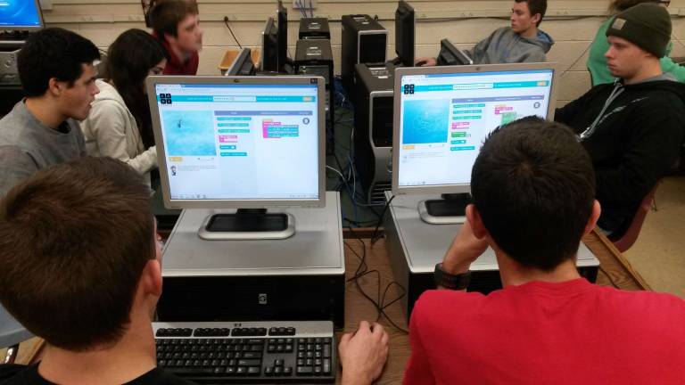 High Point students take part in Hour of Code High Point students take part in Hour of Code
