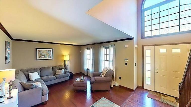 Modern two-story home has lake rights Inside front