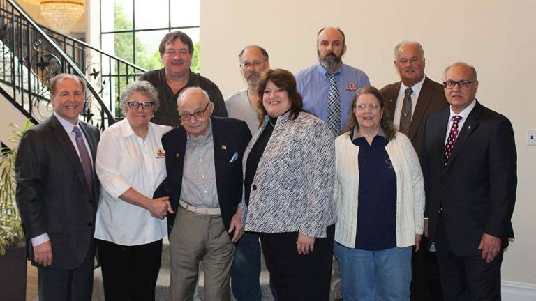 Front Row: David P. Romano (Vice President &amp; CFO); Laura Nietz (Budd Lake); Dominick V. Romano (President &amp; CEO); Mary Runne (Hopatcong); Debra Caflin (Belvidere); Dominick J. Romano (Vice President &amp; COO); 2nd Row: Ron Marschall (Andover); Kenneth Bender (Augusta); George Dorman Jr. (Hackettstown); Hank Ramberger (Vice President &amp; General Manager)