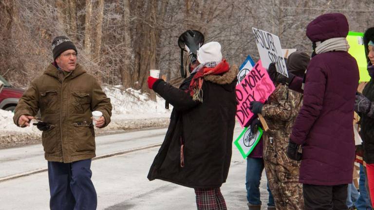 Residents protest illegal dumping in Vernon Residents protest illegal dumping in Vernon