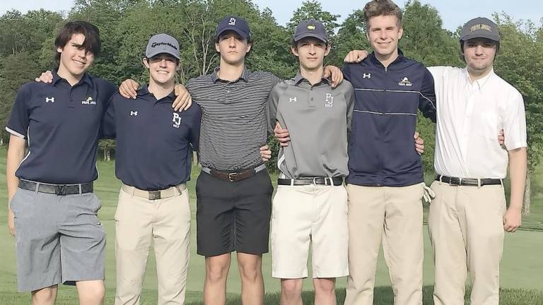 Members of the Pope John boys golf team (Photo provided)