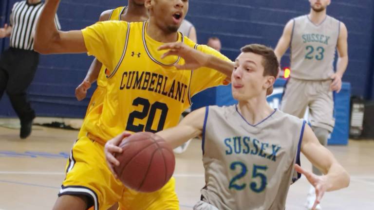 Sussex men's basketball team falls to Cumberland Sussex men's basketball team falls to Cumberland