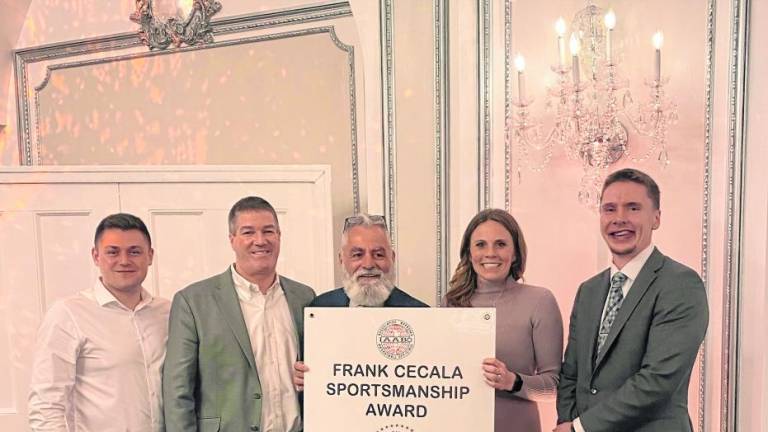 The Vernon Township High School boys and girls basketball programs received the Sportsmanship Award from Chapter 168 of the New Jersey State Officials Association. (Photo provided)