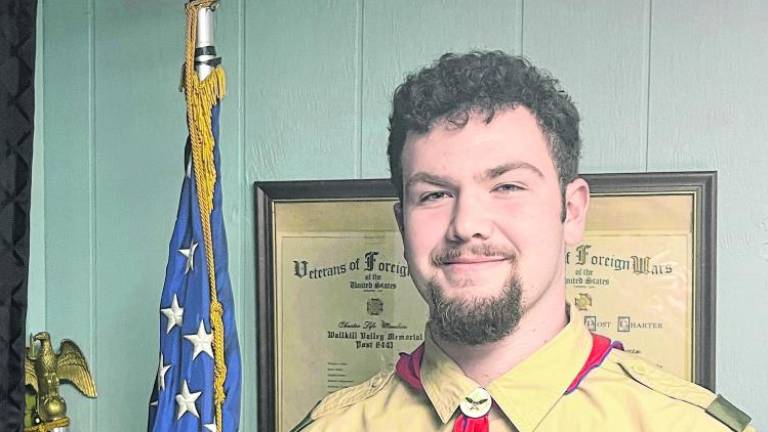 Dane Walker, 18, of Highland Lakes has become the 34th Eagle Scout of Boy Scout Troop 912 in Vernon.