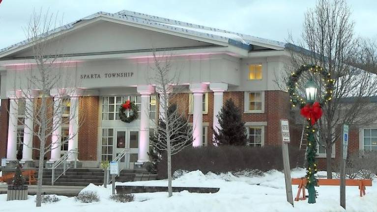 The Sparta Township municipal building as it appeared in December (Photo by Vera Olinski)