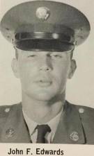 John F. Edwards of Franklin served in the U.S. Army from 1965 to 1967. (Photo provided)