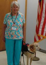 Sussex County Senior of 2019 Judy Storms poses with Jack her certified therapy dog.