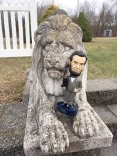 Get your very own Lincoln Bobble Head and join the hunt (Photo provided by the Pike County Historical Society)