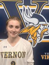 <b>Senior Elizabeth Peek leads the volleyball team in digs through three matches. She has a total of 20 with eight coming in the team’s first win of the season over Parsippany.</b>