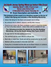 Kite building workshop today in Byram