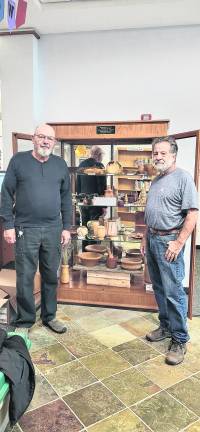 Woodturning art displayed at Sussex-Wantage Library