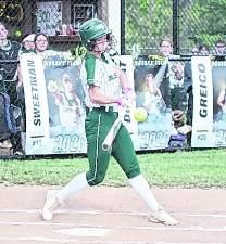 <b>Sussex Tech batter Destinee DeGroat scored 1 run.</b>