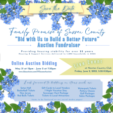Family Promise of Sussex County holds its ‘Bid to Build a Better Future’ auction fundraiser Friday, June 2 at the Newton Country Club.