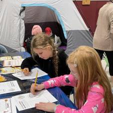 Tents were set up for ‘camping’ during Reading Night at Wantage School. (Photos provided)