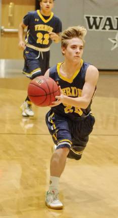 Vernon's D.J. Springstead scored two points, made five assists and grabbed one rebound.