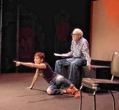 Dr. Howard Mase and his daughter, Marla, rehearse ‘Being Somebody.’ (Photos provided)