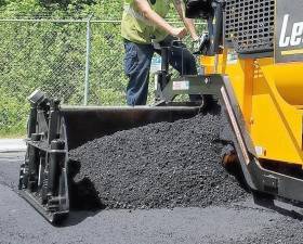 An example of asphalt used to pave roads.