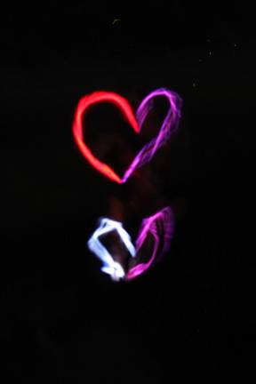 glow stick light writing