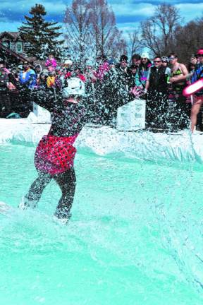 The Pond Skim event included a barbecue to show appreciation of season passholders.
