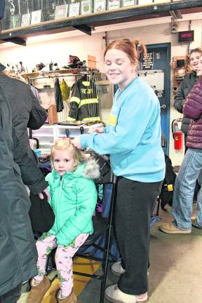 <b>Rees Gluchoski of Vernon has her hair done by McKenna McAloney, also of Vernon.</b>