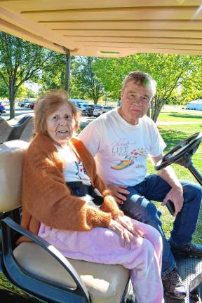 <b>Julia Quinlan and her son, John.</b>