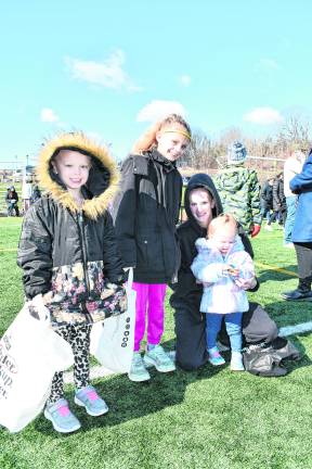 <b>Sulivia, Brooklynne, Rivia and Rachael Montena of Vernon pose for a photo.</b>