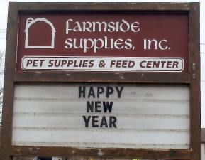 Farmside Supplies expresses the hope for a New Year.