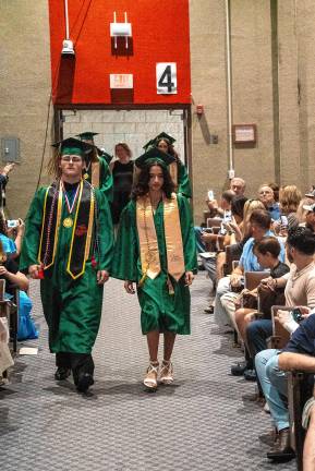 Members of the Sussex Tech Class of 2025 walk into the ceremony.