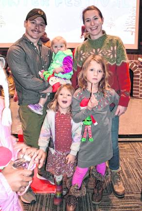 <b>Jeremy, Percy, Emmie, Adi and Brielle Slate of Stillwater are shown.</b>