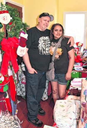 <b>Melody Alberti and Josh Godberg, both of Sussex, shop for Christmas.</b>