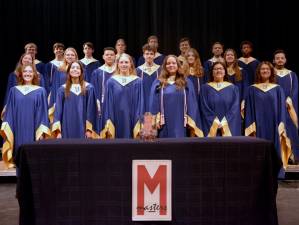 Eighteen students recently were inducted into the Tri-M Music Honor Society at Vernon Township High School.